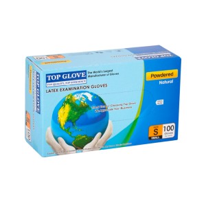 TOP GLOVE GUANTES LATEX L x 100u